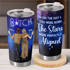 Written In The Stars. Impossible To Ignore - Bestie Personalized Custom Tumbler -  Gift For Best Friends. BFF. Sisters