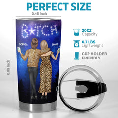 Written In The Stars. Impossible To Ignore - Bestie Personalized Custom Tumbler -  Gift For Best Friends. BFF. Sisters