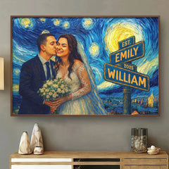 Custom Photo Horizontal Poster - Personalized Anniversary Wedding Gifts For Husband And Wife. Him And Her - Every Sunset With You