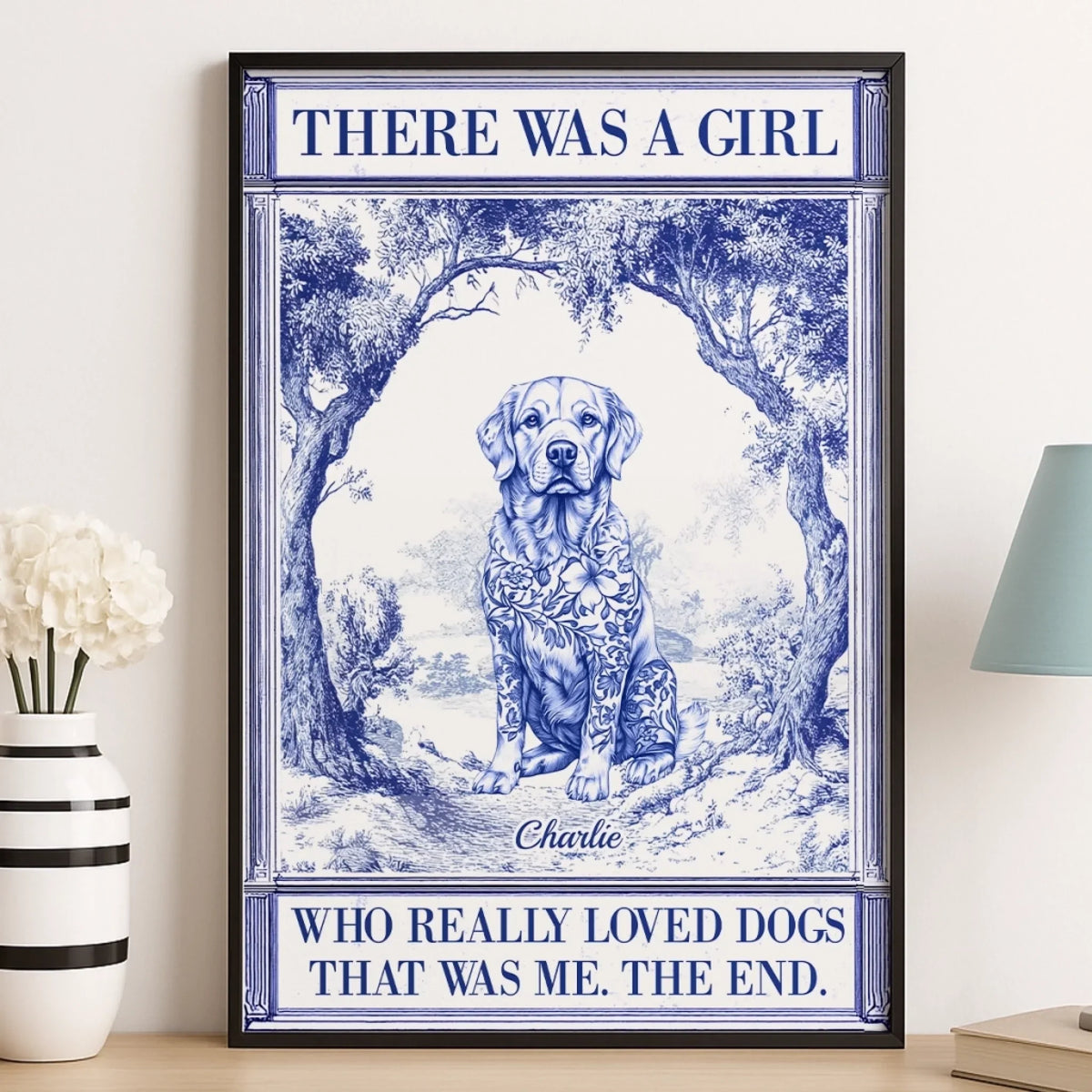 Custom Vertical Poster - Personalized Birthday Gifts For Dog Lovers. Dog Dad And Mom - Crazy Dog Lady