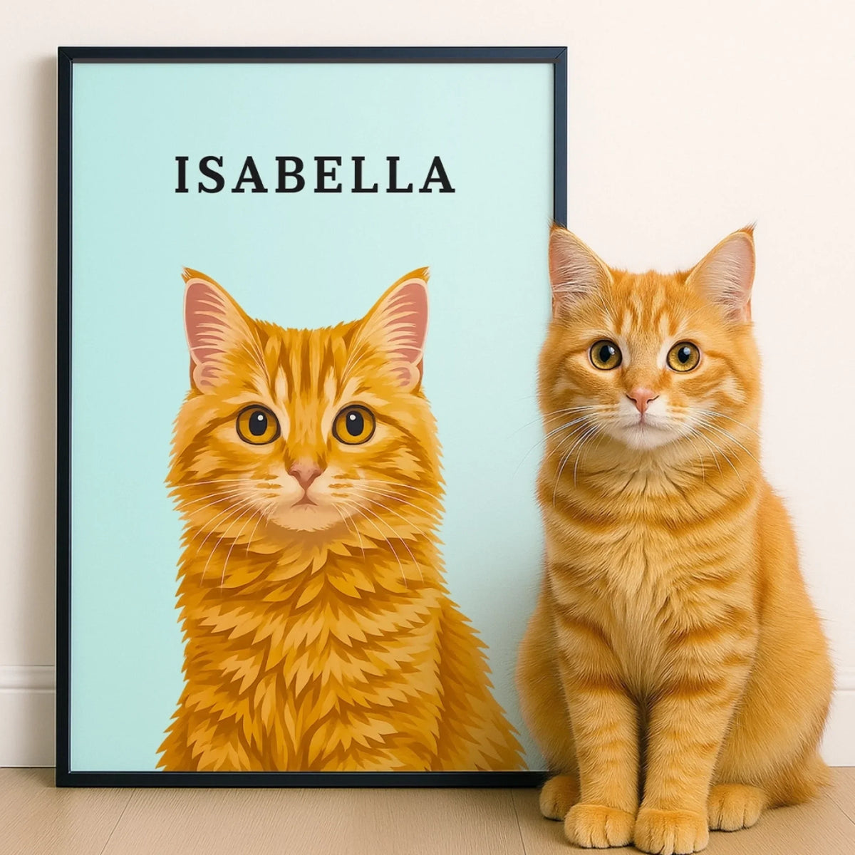 Custom Photo Vertical Poster - Personalized Pet Memorial Sympathy Gifts For Dogs. Cats - My Hooman Loves Me This Much