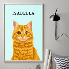 Custom Photo Vertical Poster - Personalized Pet Memorial Sympathy Gifts For Dogs. Cats - My Hooman Loves Me This Much