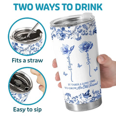 Custom Tumbler - Personalized Best Friend Christmas Birthday Gifts For Women. Besties. Sisters. BFF - Growing Together Through The Years