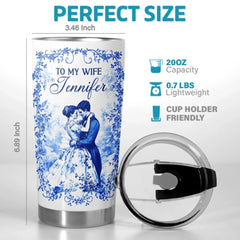 Custom Tumbler - Personalized Anniversary Wedding Gifts For Husband And Wife. Him And Her - To My One And Only