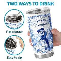 Custom Tumbler - Personalized Anniversary Wedding Gifts For Husband And Wife. Him And Her - To My One And Only
