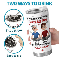 Custom Tumbler - Personalized Birthday Gifts For Mom. Dad. Son - My Son My Forever Gift