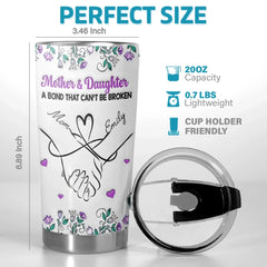 Custom Tumbler - Personalized Birthday Gifts For Mom. Daughter - Love Poured Daily