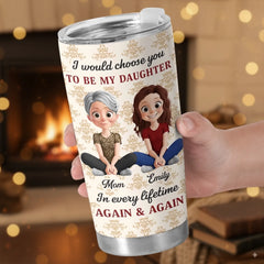 Custom Tumbler - Personalized Birthday Gifts For Mom. Dad. Daughter - Forever My Daughter Forever Love