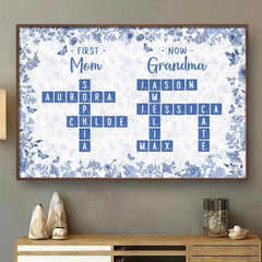 Custom Scrabble Horizontal Poster - Personalized Birthday Gifts For Mom. Grandma - Generations Held Together By Love
