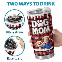 Custom Tumbler - Personalized Christmas Birthday Gifts For Dog Lovers. Dog Dad And Mom - Welcome To The Pawty