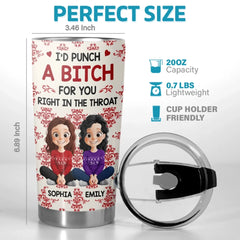 Custom Tumbler - Personalized Best Friend Christmas Birthday Gifts For Women. Besties. Sisters. BFF - Life Upgraded With My Besties