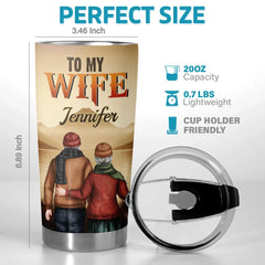 Custom Tumbler - Personalized Anniversary Wedding Gifts For Husband And Wife. Him And Her - Better Together Always