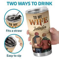 Custom Tumbler - Personalized Anniversary Wedding Gifts For Husband And Wife. Him And Her - Better Together Always
