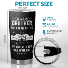 Custom Tumbler - Personalized Birthday Gifts For Dad. Brother. Sister. Kids - Growing Side by Side