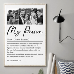 Custom Photo Vertical Poster - Personalized Anniversary Wedding Gifts For Husband And Wife. Him And Her - You And Me Works Always