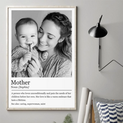 Custom Photo Vertical Poster - Personalized Mother's Day Gifts For Mom. Grandma - A Mother's Love Never Fades