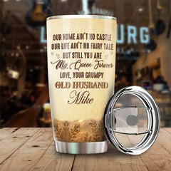 Custom Tumbler - Personalized Anniversary Wedding Gifts For Husband And Wife. Him And Her - Since The Moment I Saw You I Was Yours