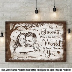 Custom Photo Horizontal Canvas - Personalized Anniversary Wedding Gifts For Husband And Wife. Him And Her - Choosing Love Every Morning