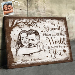 Custom Photo Horizontal Canvas - Personalized Anniversary Wedding Gifts For Husband And Wife. Him And Her - Choosing Love Every Morning