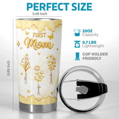 Custom Tumbler - Personalized Mother's Day Birthday Gifts For Mom. Grandma - A Garden Of Love