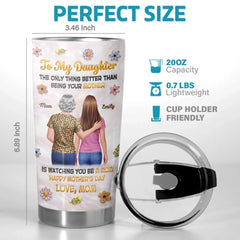 Custom 3D Inflated Effect Printed Tumbler - Personalized Mother's Day Birthday Gifts For Daughter - My Love. Your Legacy