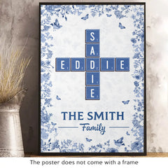 Custom Scrabble Vertical Poster - Personalized Birthday Gifts For Mom. Dad. Brother. Sister. Kids - Joy Grows When We Are One