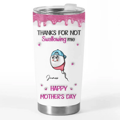 Custom 3D Inflated Effect Printed Tumbler - Personalized Mother's Day Birthday Gifts For Mom - Your Love Is My Superpower