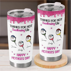 Custom 3D Inflated Effect Printed Tumbler - Personalized Mother's Day Birthday Gifts For Mom - Your Love Is My Superpower