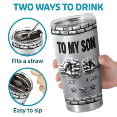 Custom 3D Inflated Effect Printed Tumbler - Personalized Birthday Gifts For Son - I'm Always Proud Of You