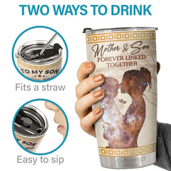 Follow Your Dreams Belive In Yourself & Remember To Be Awesome - Tumbler - To My Son. Gift For Son. Son Gift From Mom. Birthday Gift For Son