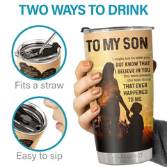 I Am Proud Of You And Love You More Than Anything In The World - Tumbler - To My Son. Gift For Son. Son Gift From Mom. Birthday Gift For Son