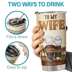 Our Home Ain't No Castle But Still You Are My Queen Forever - Tumbler - To My Wife. Gift For Wife. Anniversary. Engagement. Wedding. Marriage Gift