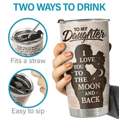 You Either Win Or Learn Just Go Forth And Aim For The Skies - Tumbler - To My Daughter. Gift For Daughter. Daughter Gift From Dad. Birthday Gift For Daughter