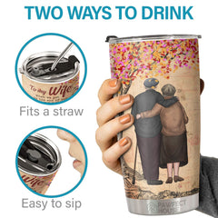 If I Could Turn Back The Clock I'd Find You Sooner And Love You Longer - Tumbler - To My Wife. Gift For Wife. Anniversary. Engagement. Wedding. Marriage Gift
