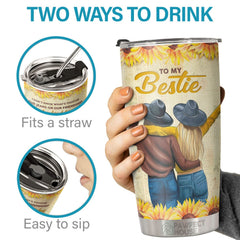 We've Been Friends For So Long Thank You For Standing By My Side - Tumbler - To My Bestie. Gift For Bestie. Best Friend. Sister. Birthday Gift For Bestie And Friend