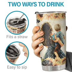 You Will Face Many Challenges In Life Just Do Your Best - Tumbler - To My Son. Gift For Son. Son Gift From Mom. Birthday Gift For Son