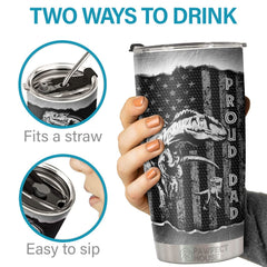 Daddysaurus Like A Normal Dad But More Awesome - Tumbler - To My Dad. Gift For Dad. Dad Gift From Daughter And Son. Birthday Gift For Dad
