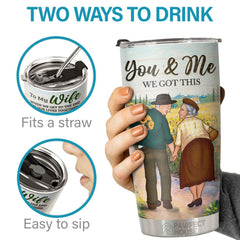 Thank You For Always Being There For Me The One Who Needs You Till The End - Tumbler - To My Wife. Gift For Wife. Anniversary. Engagement. Wedding. Marriage Gift