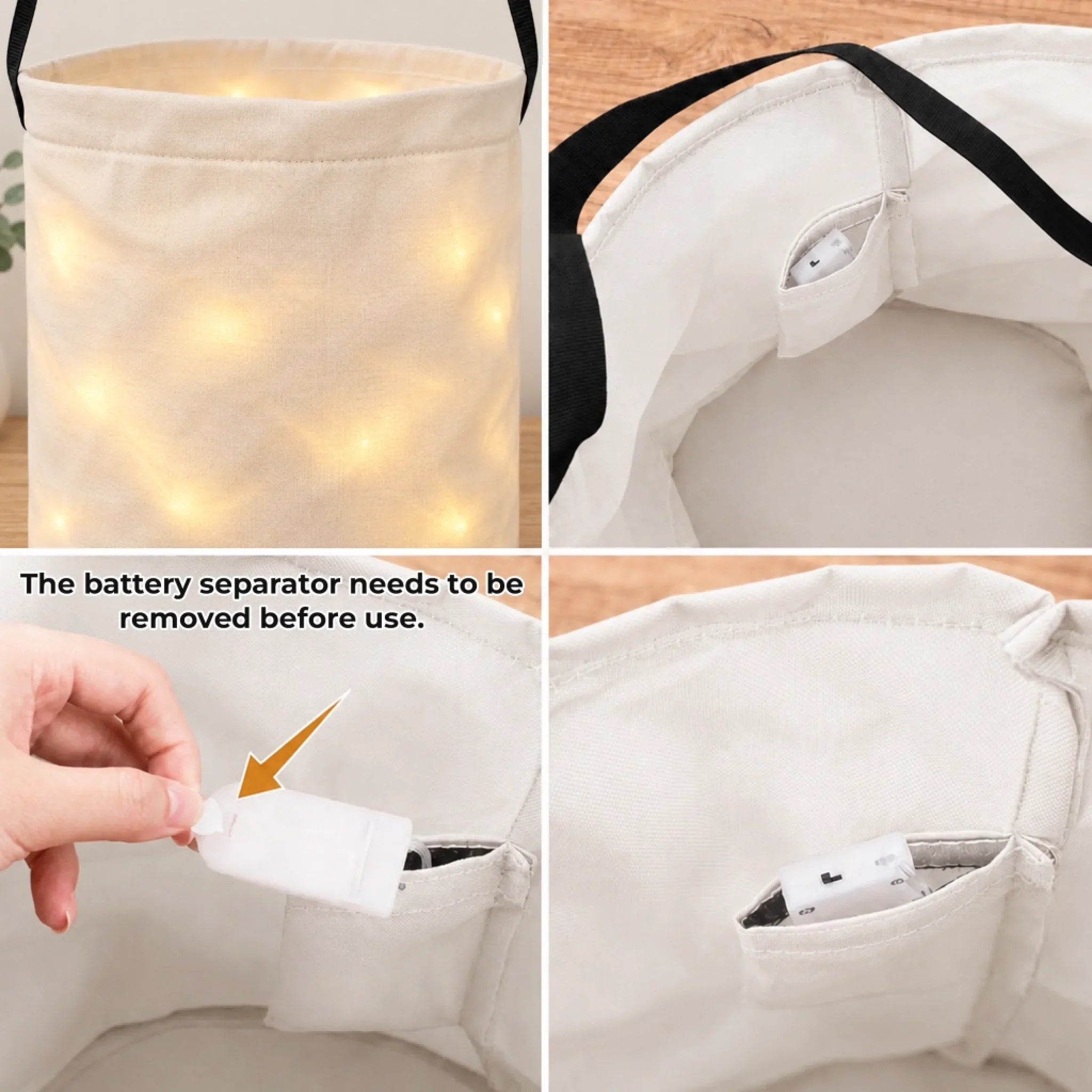 Custom LED Light Bucket Bag - Trick Or Treat Spooky