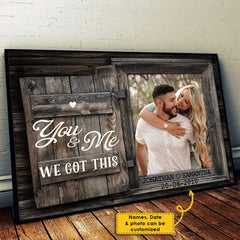 You And Me - Personalized Horizontal Poster - Upload Image. Gift For Couples