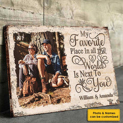 My Favorite Place - Upload Image. Personalized Horizontal Canvas