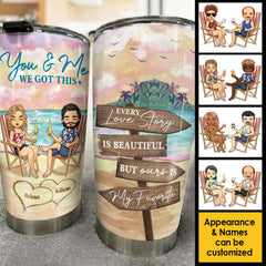 Together We Got This - Personalized Tumbler - Gift For Couples. Husband Wife