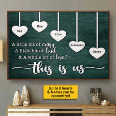 A Whole Lot Of Love - Personalized Horizontal Poster - Gift For Couples. Husband Wife