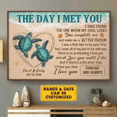 I'll Love You Until I Die - Personalized Horizontal Poster - Gift For Couples. Husband Wife