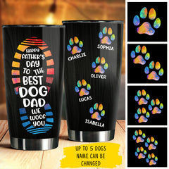 We Woof You. Best Dog Dad - Personalized Tumbler