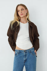 Katniss Oversized Suede Jacket