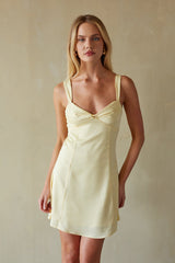 Lizzy Front Twist Tie Back Mini Dress