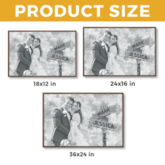Custom Photo I Need You Because I Love You - Couple Personalized Custom Horizontal Poster - Gift For Husband Wife. Anniversary