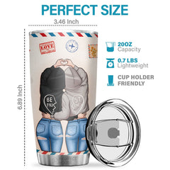Pawfect House 20oz Tumbler - Thank You For Standing By My Side - Stainless Steel Insulated Tumbler Cute Tumbler For Womens Birthday Gifts For Friend Christmas Best Friends Wedding Bestie Gifts