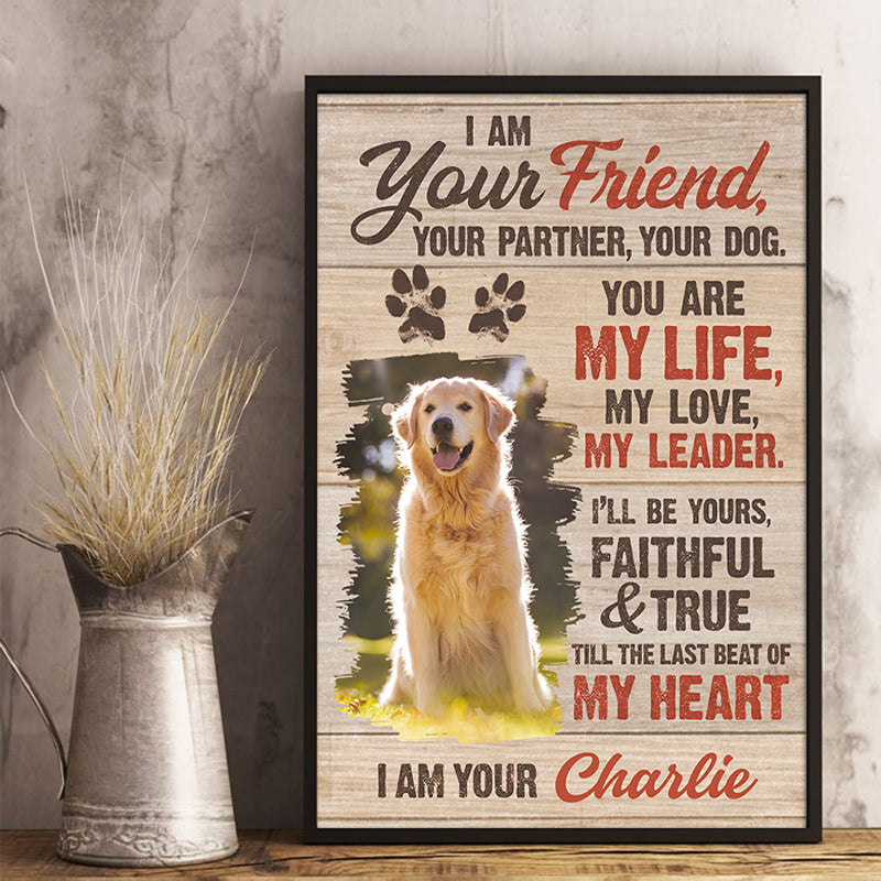 Custom Photo Till The Last Beat Of My Heart - Dog Personalized Custom Vertical Poster - Gift For Pet Owners. Pet Lovers